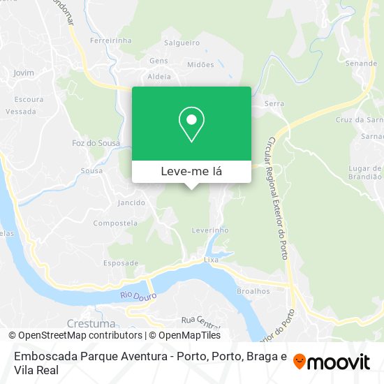 Emboscada Parque Aventura - Porto mapa