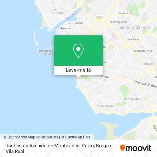 Jardins da Avenida de Montevideu mapa
