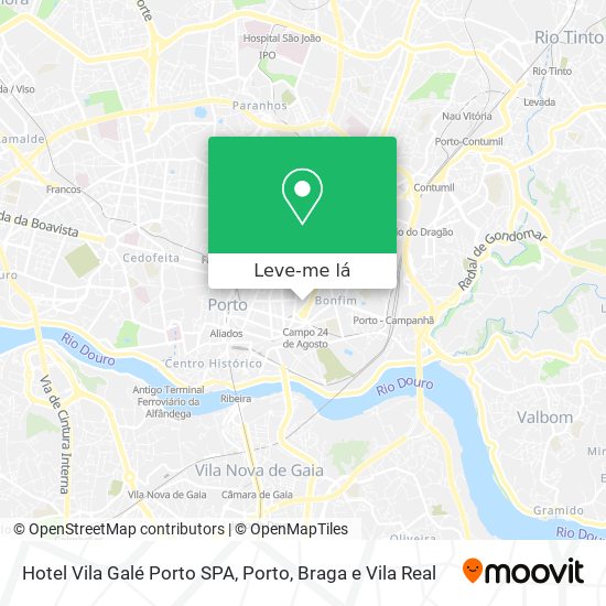 Hotel Vila Galé Porto SPA mapa