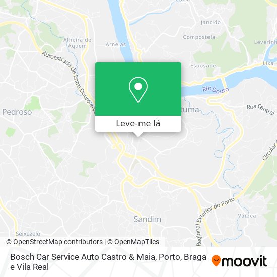 Bosch Car Service Auto Castro & Maia mapa