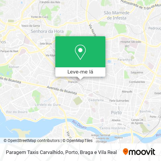 Paragem Taxis Carvalhido mapa