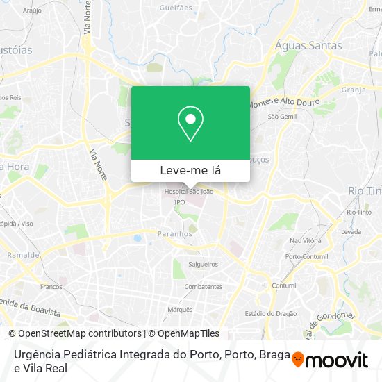 Urgência Pediátrica Integrada do Porto mapa