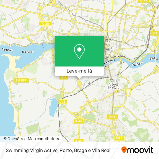 Swimming Virgin Active mapa