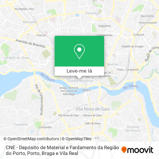 CNE - Depósito de Material e Fardamento da Região do Porto mapa