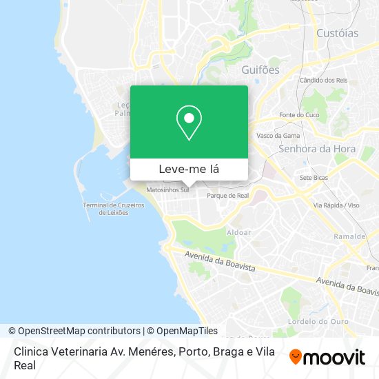 Clinica Veterinaria Av. Menéres mapa