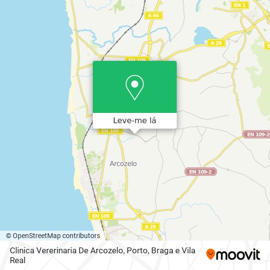 Clinica Vererinaria De Arcozelo mapa