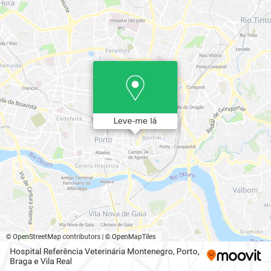 Hospital Referência Veterinária Montenegro mapa