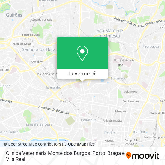 Clinica Veterinária Monte dos Burgos mapa