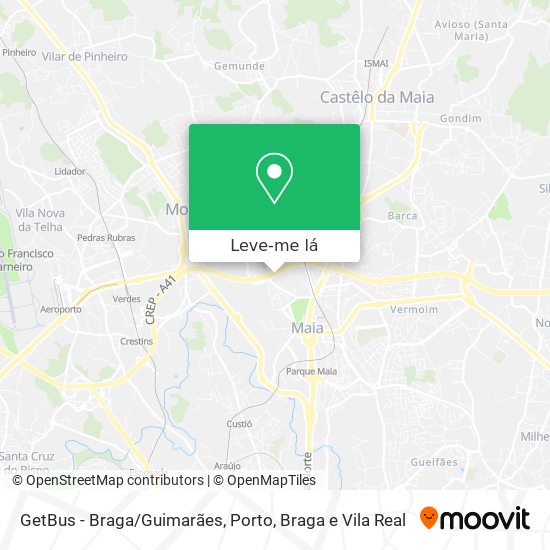 GetBus - Braga/Guimarães mapa
