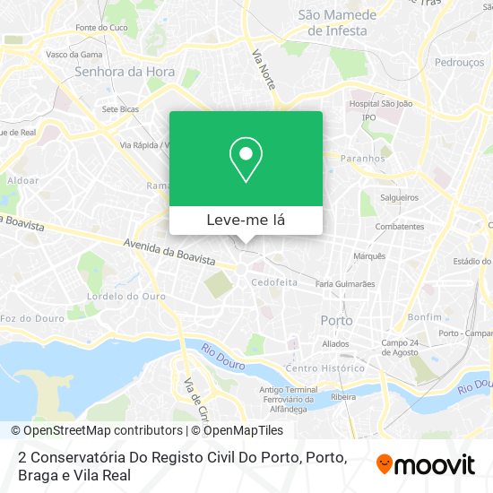 2 Conservatória Do Registo Civil Do Porto mapa