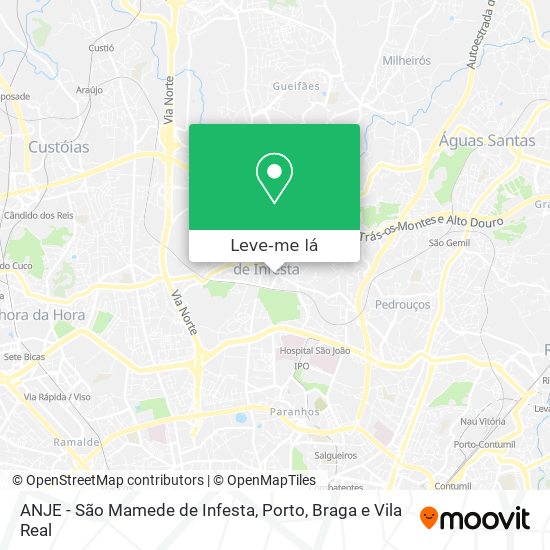 ANJE -  São Mamede de Infesta mapa