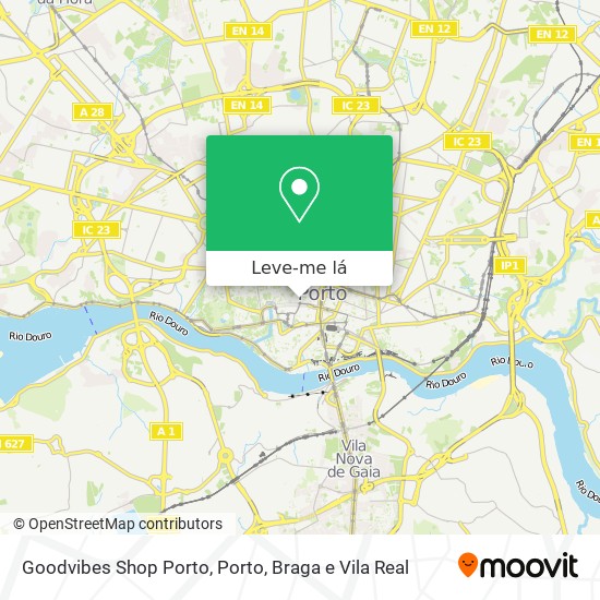 Goodvibes Shop Porto mapa