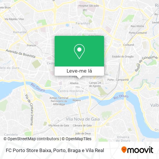 FC Porto Store Baixa mapa