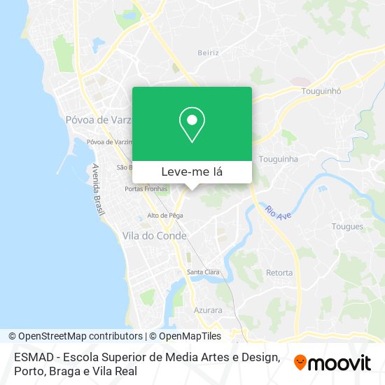 ESMAD - Escola Superior de Media Artes e Design mapa