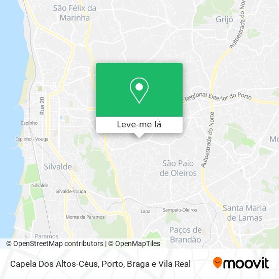 Capela Dos Altos-Céus mapa