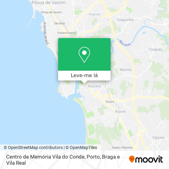 Centro de Memória Vila do Conde mapa
