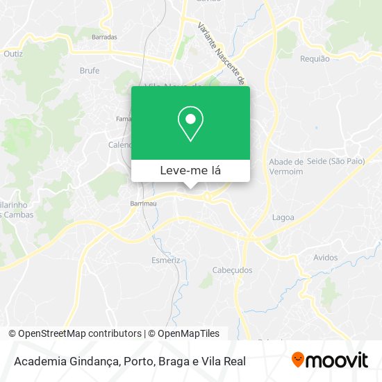 Academia Gindança mapa