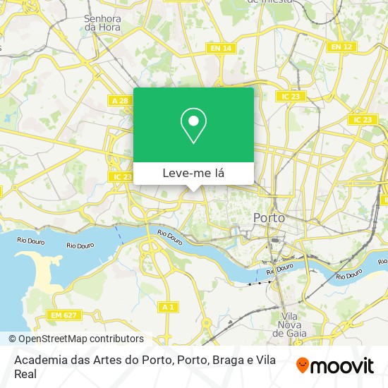 Academia das Artes do Porto mapa