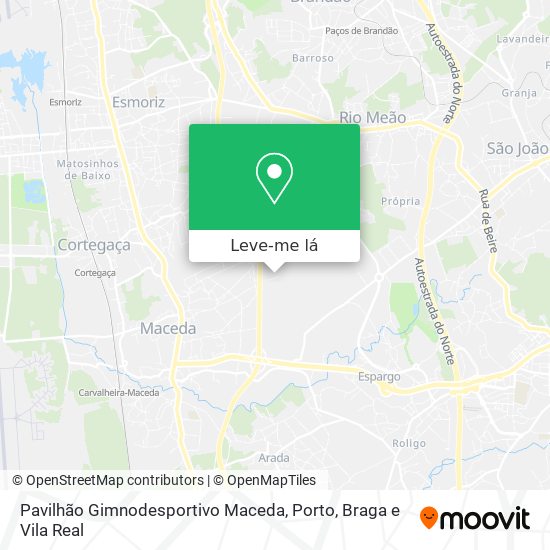 Pavilhão Gimnodesportivo Maceda mapa