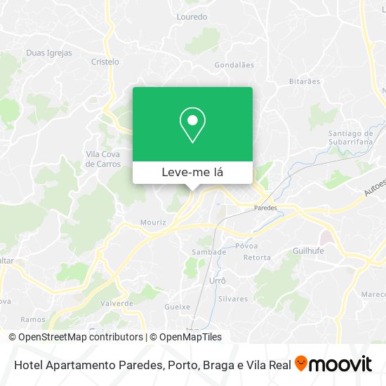 Hotel Apartamento Paredes mapa