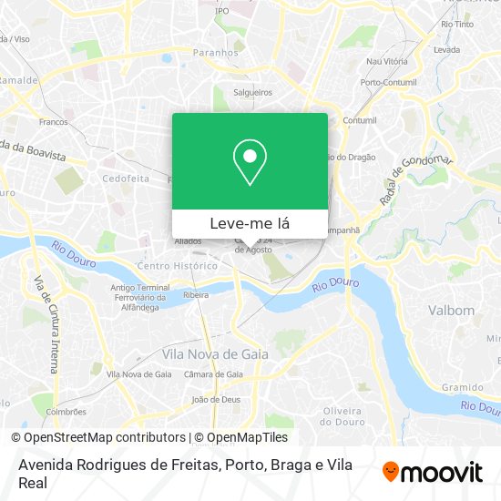Avenida Rodrigues de Freitas mapa