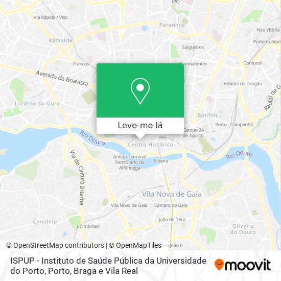 ISPUP - Instituto de Saúde Pública da Universidade do Porto mapa