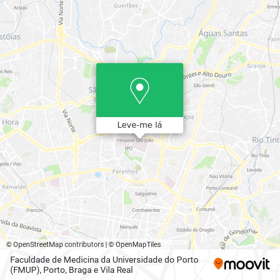 Faculdade de Medicina da Universidade do Porto (FMUP) mapa