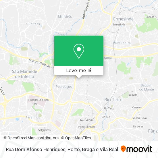 Rua Dom Afonso Henriques mapa