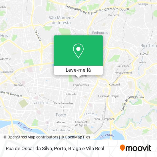 Rua de Óscar da Silva mapa
