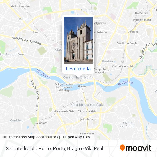 Sé Catedral do Porto mapa