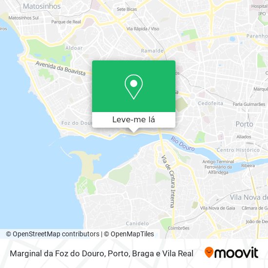 Marginal da Foz do Douro mapa