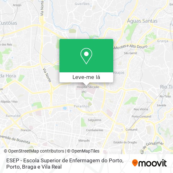 ESEP - Escola Superior de Enfermagem do Porto mapa