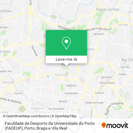 Faculdade de Desporto da Universidade do Porto (FADEUP) mapa