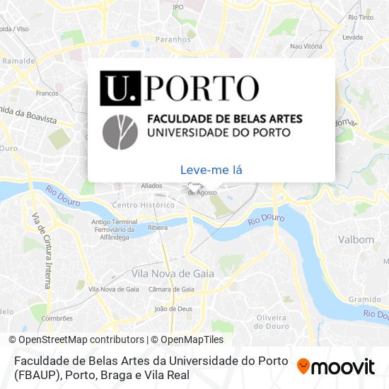 Faculdade de Belas Artes da Universidade do Porto (FBAUP) mapa