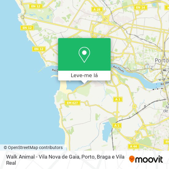 Walk Animal - Vila Nova de Gaia mapa