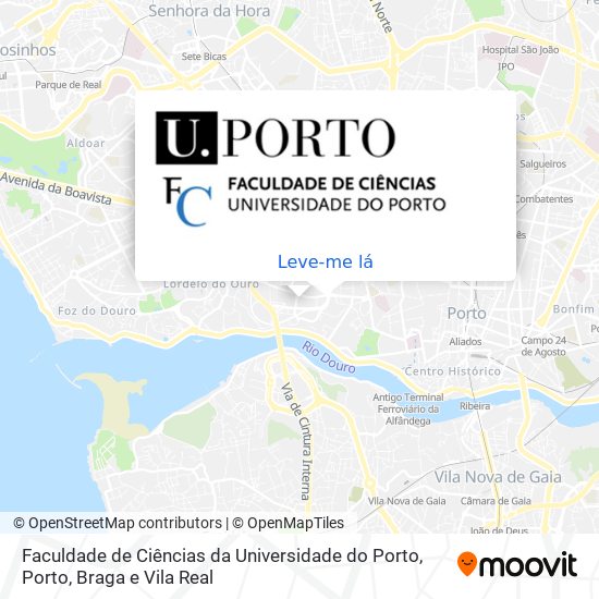 Faculdade de Ciências da Universidade do Porto mapa