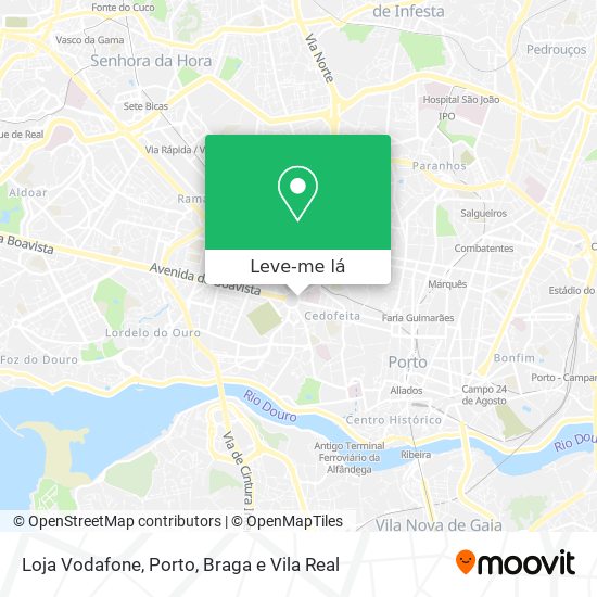 Loja Vodafone mapa