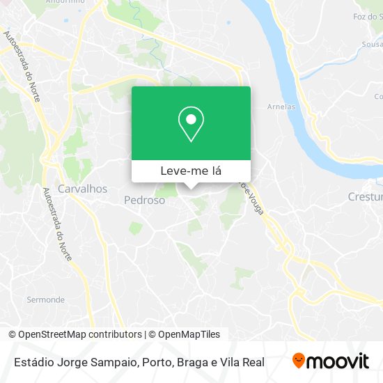 Estádio Jorge Sampaio mapa