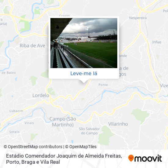 Estádio Comendador Joaquim de Almeida Freitas mapa