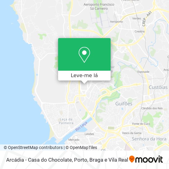 Arcádia - Casa do Chocolate mapa
