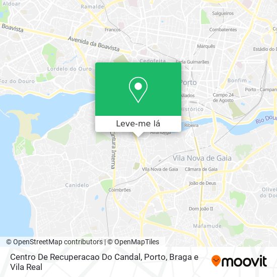 Centro De Recuperacao Do Candal mapa