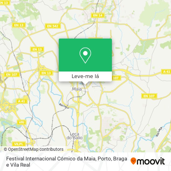 Festival Internacional Cómico da Maia mapa