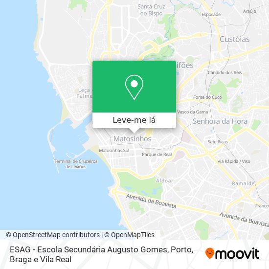 ESAG - Escola Secundária Augusto Gomes mapa