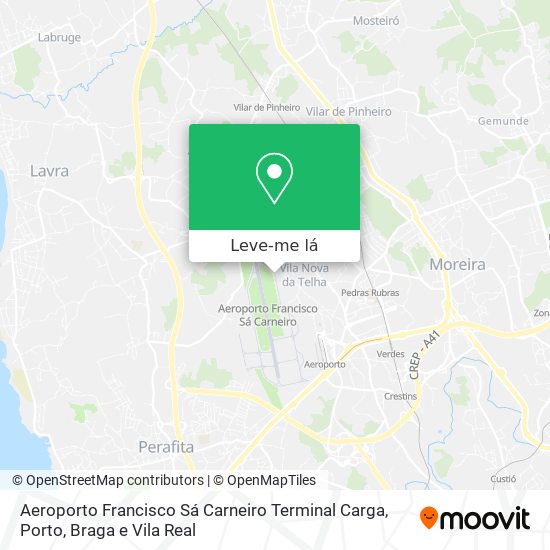 Aeroporto Francisco Sá Carneiro Terminal Carga mapa
