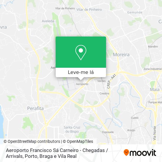 Aeroporto Francisco Sá Carneiro - Chegadas / Arrivals mapa