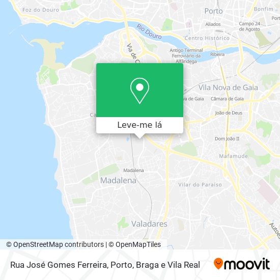 Rua José Gomes Ferreira mapa