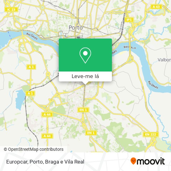 Europcar mapa