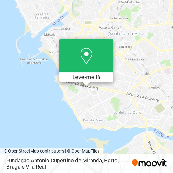 Fundação António Cupertino de Miranda mapa