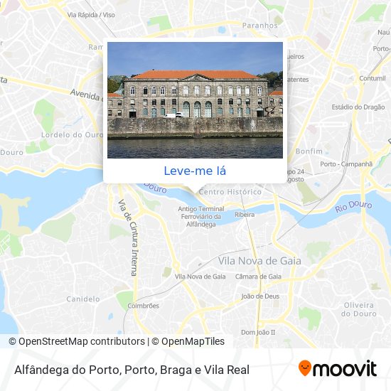 Alfândega do Porto mapa