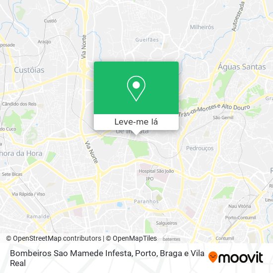 Bombeiros Sao Mamede Infesta mapa